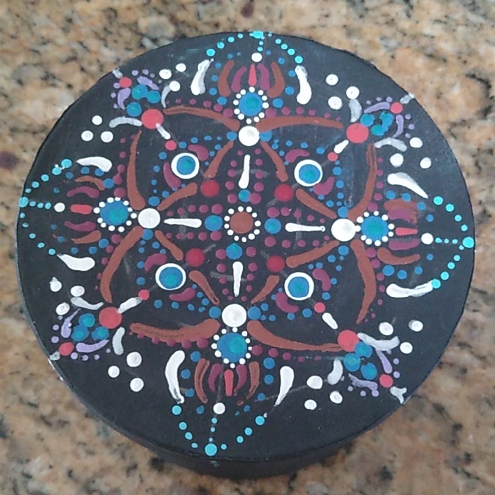 Hand Painted Mandala Box